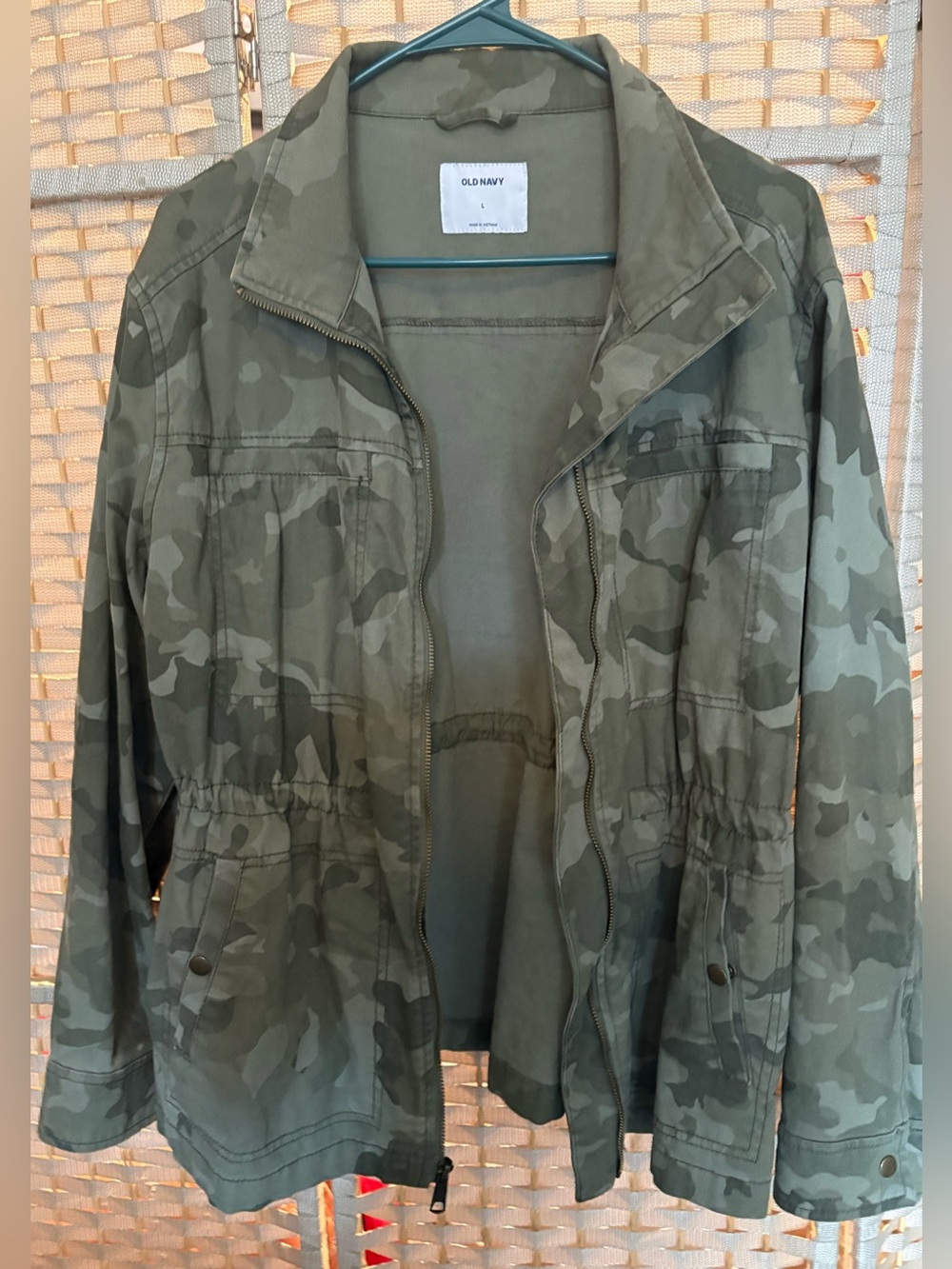 Old Navy Green Camo Utility Jacket